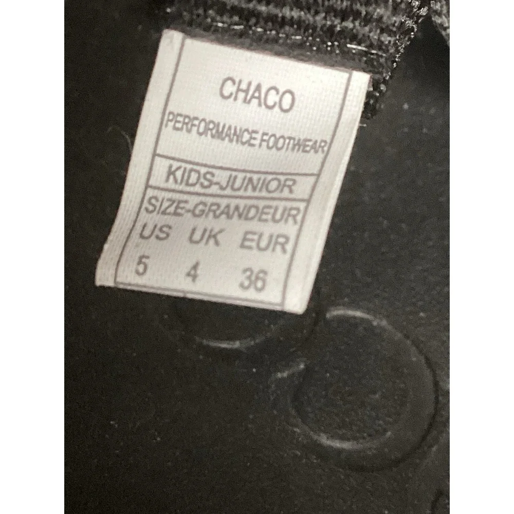 Chaco Sandals Kids Junior 5 Chillos Sport Slingback Black Comfort Flat JCH180326